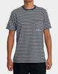 RVCA Magnolia Mens Stripe Pocket Tee image number 1