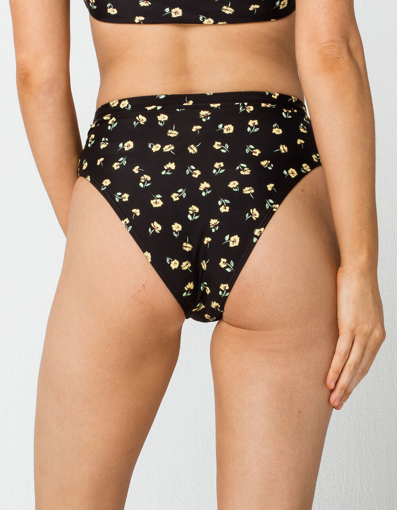 FULL TILT Flower Cheekier High Waist Bikini Bottoms image number 2