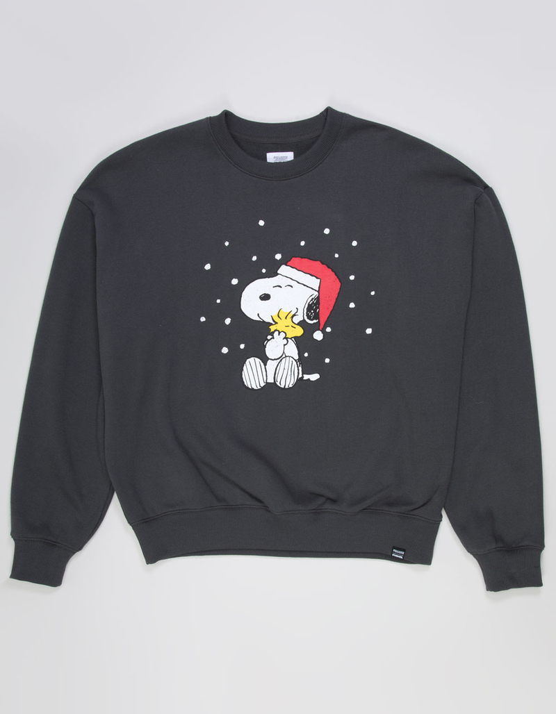 RSQ x Peanuts Snow Mens Oversized Crewneck Sweatshirt image number 1