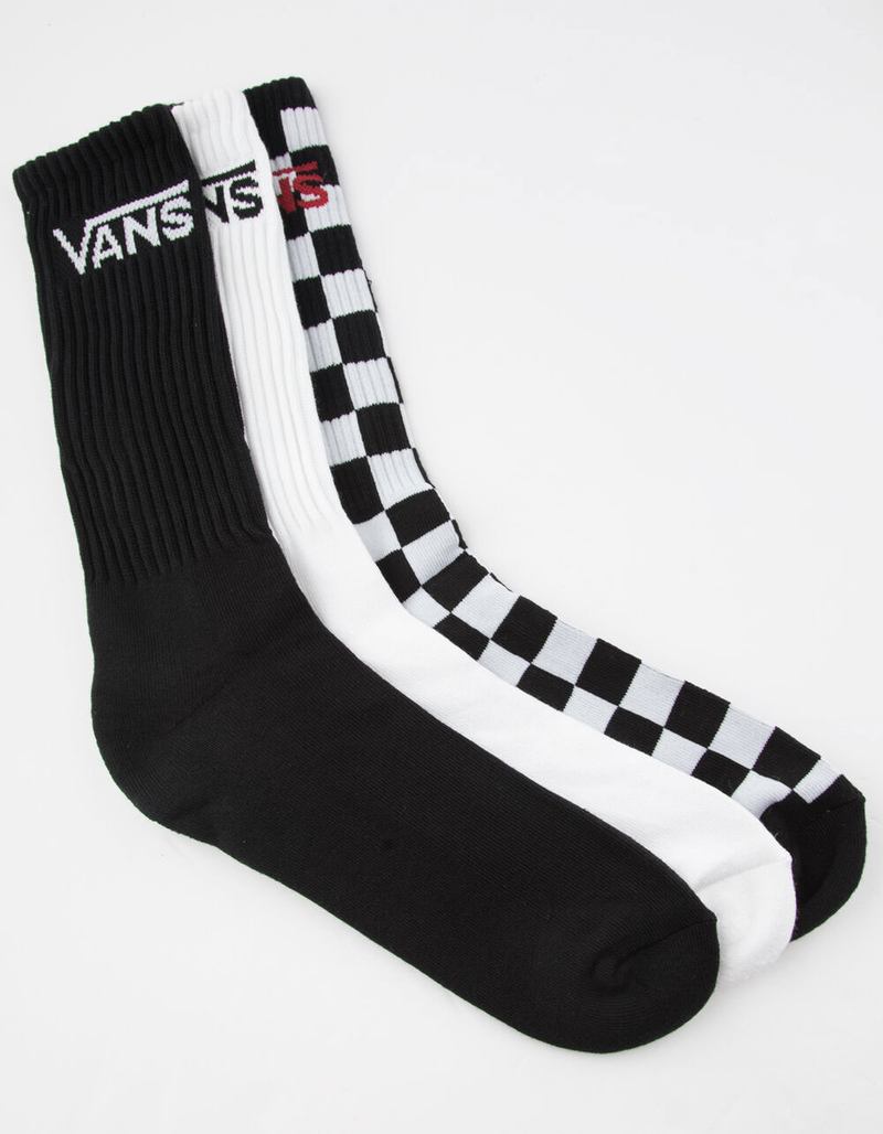 VANS 3 Pack Classic Mens Crew Socks image number 0