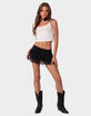 EDIKTED Ruffle Lace Low Rise Womens Mini Skirt image number 4