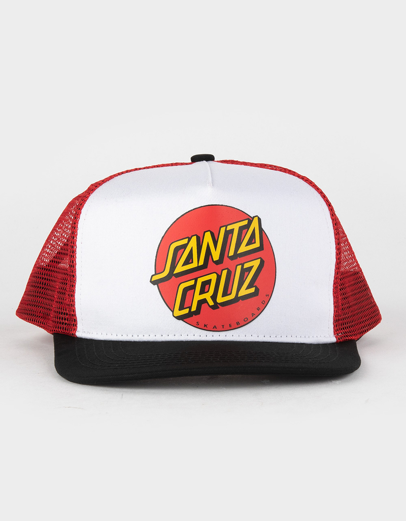 SANTA CRUZ Classic Dot Mens Mesh Trucker Hat image number 0