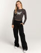FULL TILT Butterfly Womens Long Sleeve Tee image number 2