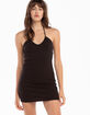 RSQ Womens Solid Halter Bodycon Dress image number 1