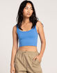 FULL TILT Seamless Chevron Womens Crop Tank Top image number 1