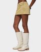 EDIKTED Roney Stud Faux Suede Mini Skort image number 2
