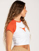 HYPE AND VICE Texas Horn Womens Raglan Tee image number 2