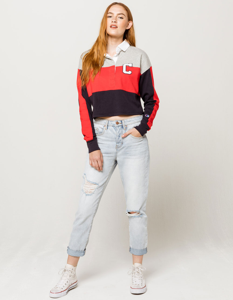 CHAMPION Rugby Womens Crop Polo Shirt image number 3