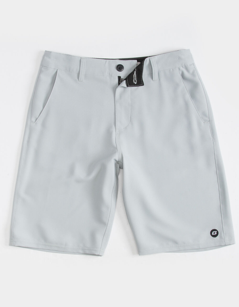GROM Off Road Gray Boys Hybrid Shorts image number 1