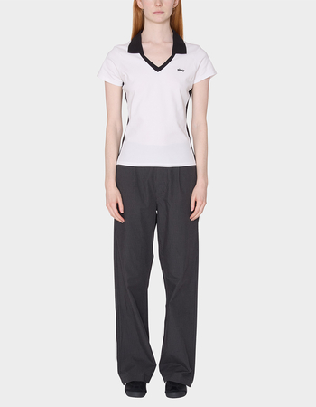 OBEY Meredith Collared Womens Short Sleeve Tee Alternative Image