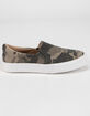 SODA Reign Girls Camo Slip-On Shoes image number 1