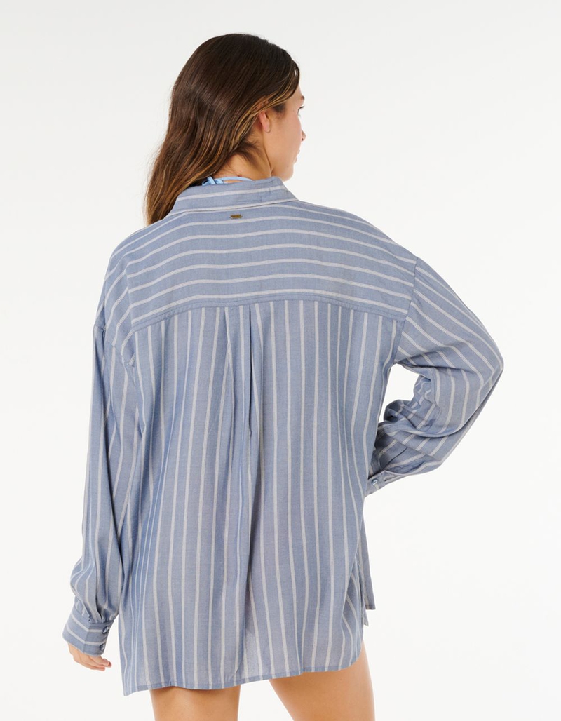 RIP CURL Beach Days Pinstripe Womens Shirt image number 2