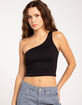 FULL TILT Seamless One Shoulder Womens Tank Top image number 1