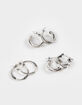 FULL TILT 3 Pack Vintage Hoop Earrings image number 1