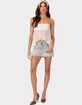 EDIKTED Embroidered Sheer Strapless Top image number 4