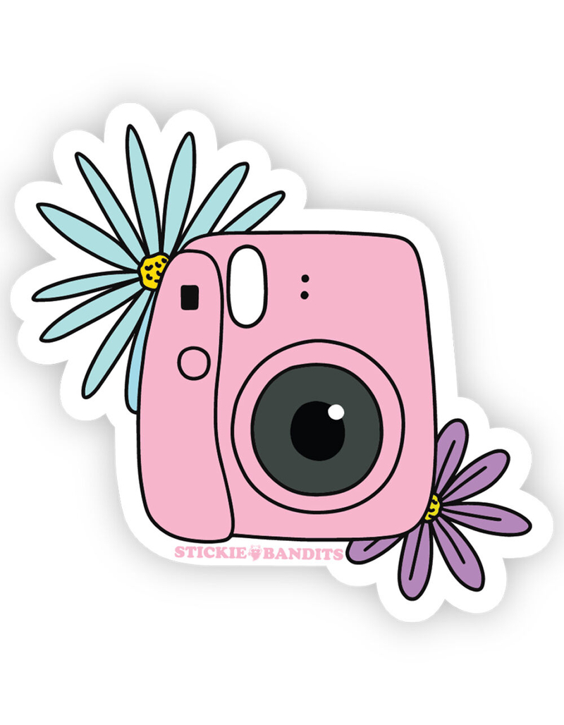 STICKIE BANDITS Camera Flowers Sticker image number 0