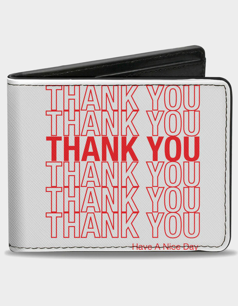 BUCKLE-DOWN Thank You Have A Nice Day Bag Bifold Wallet image number 0