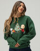 RSQ x Peanuts Christmas Tree Womens Crewneck Sweatshirt image number 1