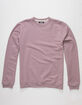 RSQ Solid Crewneck Mens Light Purple Sweatshirt image number 2
