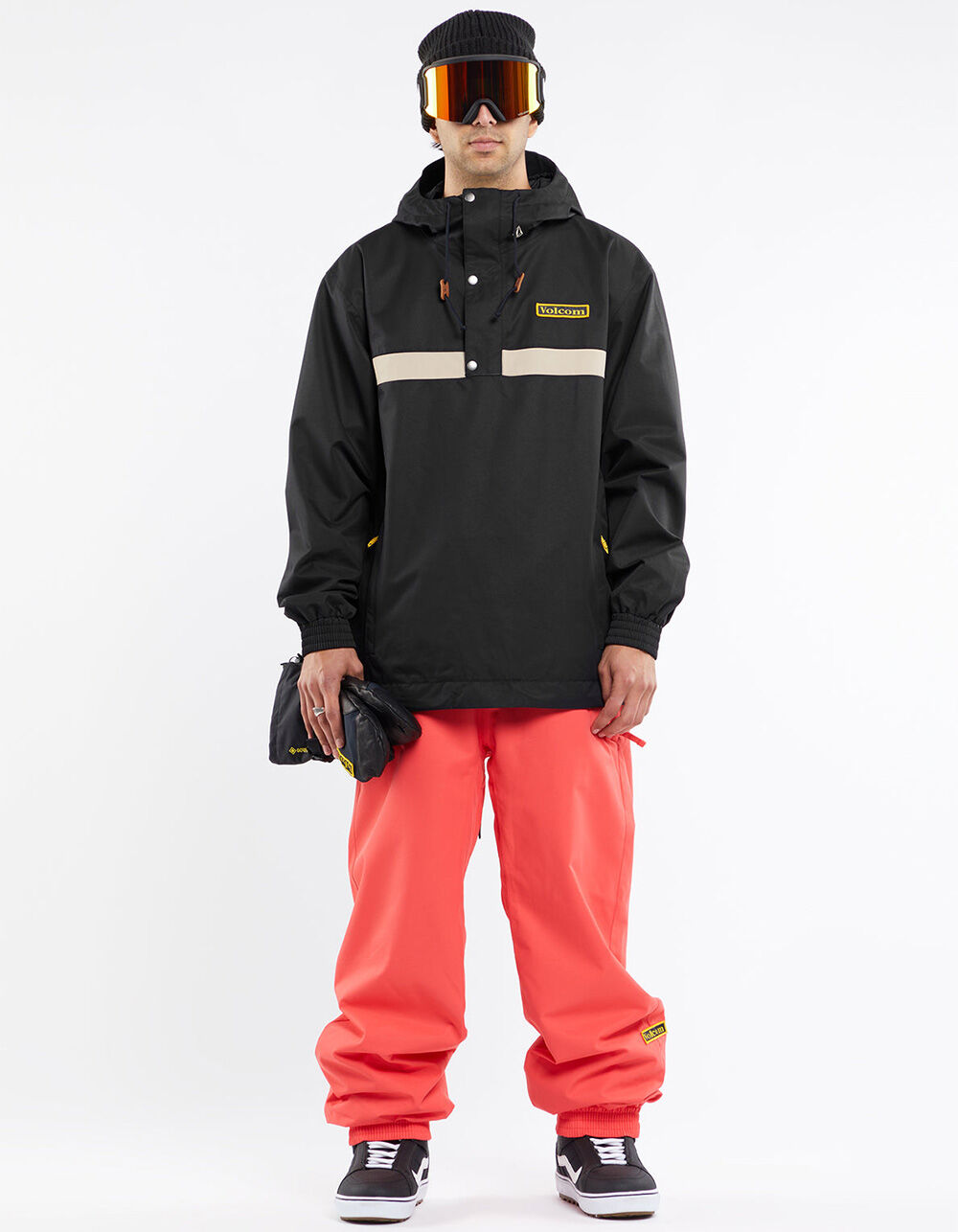VOLCOM Longo Mens Pullover Snow Jacket - BLACK | Tillys