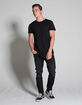 RSQ Seattle Released Hem Mens Crop Taper Skinny Jeans image number 2