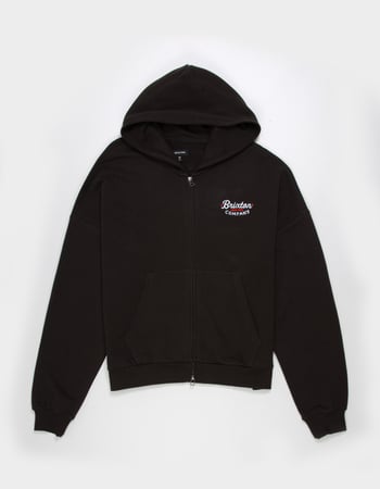 BRIXTON Banger Mens Oversized Zip-Up Hoodie Alternative Image