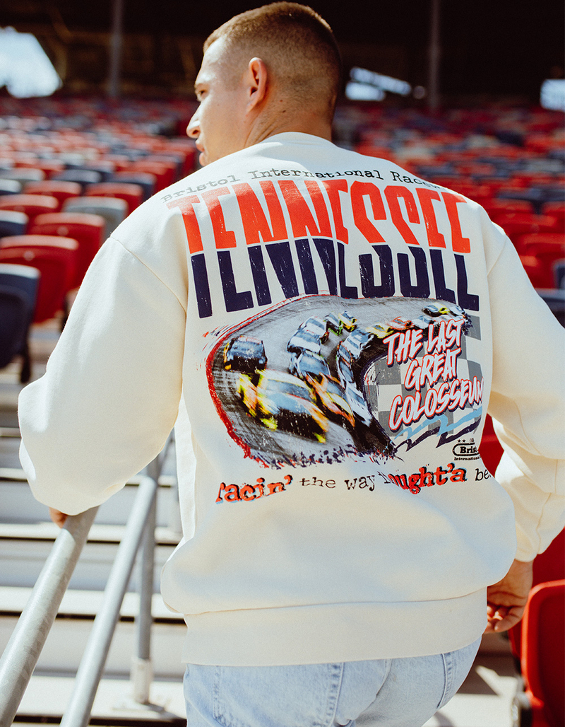 TILLYS x NASCAR Bristol International Mens Crewneck Sweatshirt image number 0