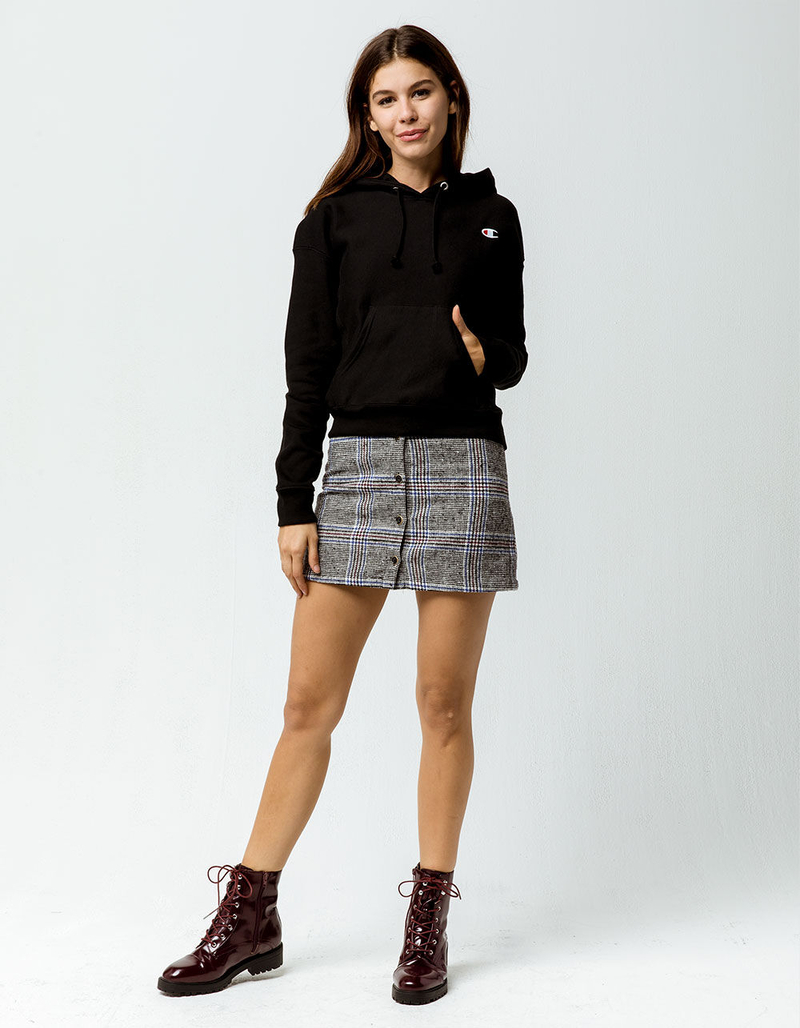 CHAMPION Reverse Weave Black Womens Hoodie image number 3