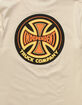 INDEPENDENT 78 Cross Mens Cream T-Shirt image number 3