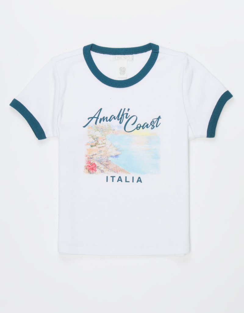 FULL TILT Amalfi Coast Girls Ringer Tee image number 0