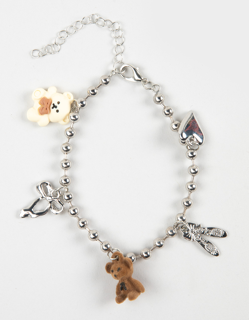 FULL TILT Bear/Bow/Ballet Charm Bracelet image number 0