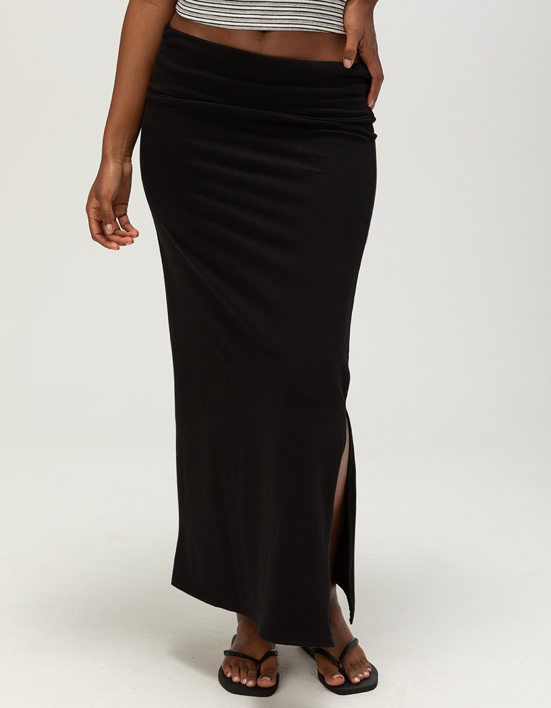 TILLYS Womens Fold Over Maxi Skirt image number 1