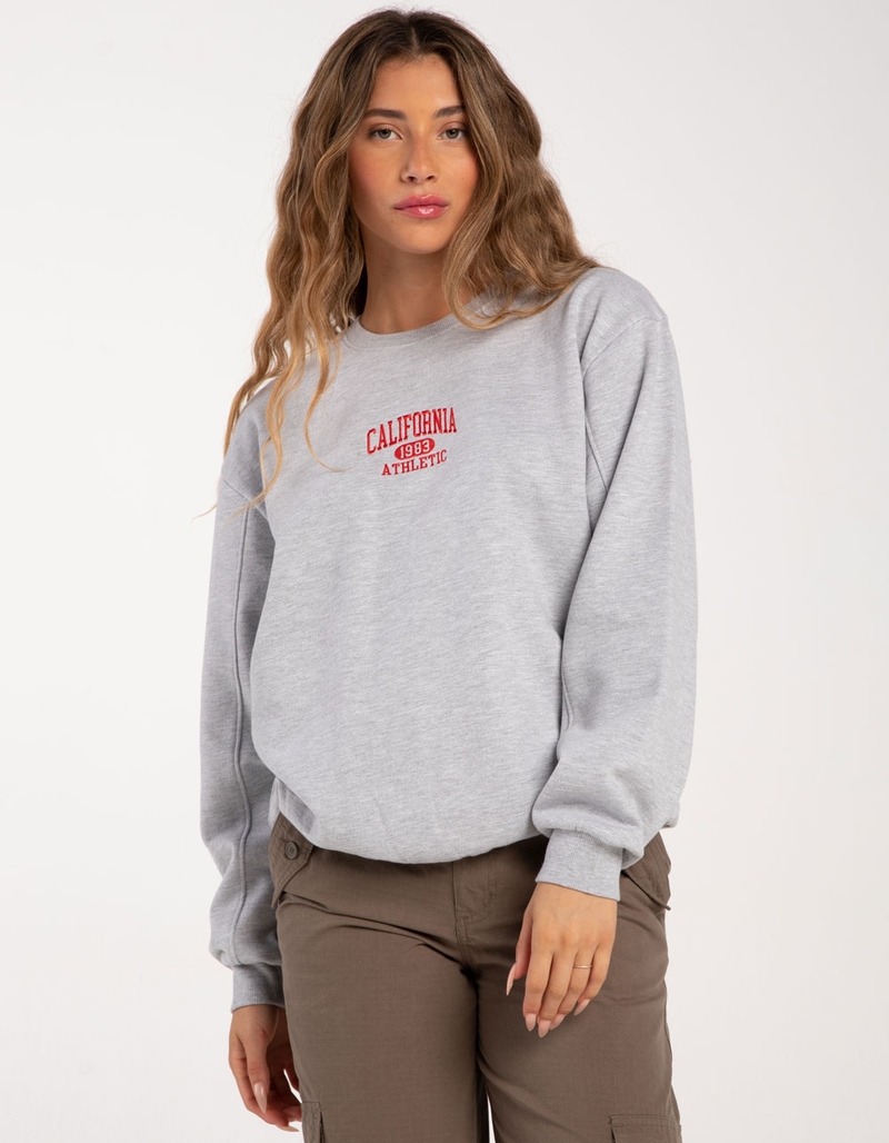FULL TILT California Embroidered Womens Crewneck Sweatshirt image number 0