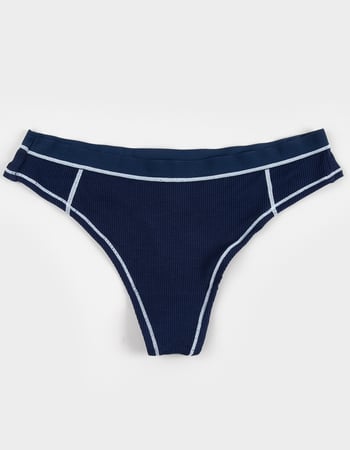 FULL TILT Contrast Stitch Thong Primary Image