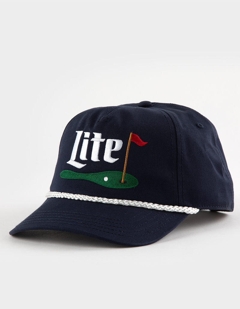 AMERICAN NEEDLE Miller Lite Roscoe Snapback Hat image number 0