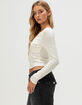 RSQ Womens Texture Long Sleeve Top image number 4