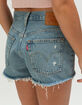 LEVI'S Premium 501 Original Fit Womens High Rise Shorts - Vague Finish image number 2