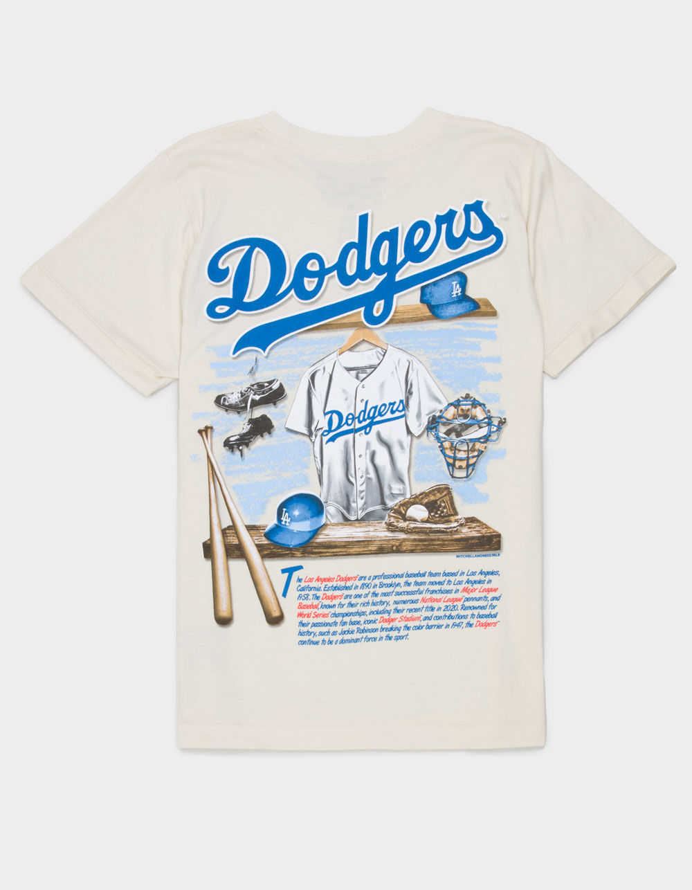 MITCHELL & NESS Los Angeles Dodgers Locker Boys Tee - NATURAL | Tillys