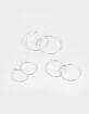 FULL TILT 3 Pack Thin Hoop Earrings image number 1