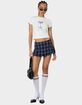 EDIKTED Ara Plaid Pleated Skort image number 2