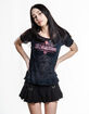 AFFLICTION Angel Wings Bo Womens Sheer Top image number 3