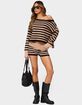 EDIKTED Saphi Striped Oversized Knit Sweater image number 5