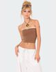 EDIKTED Colby Belted Tube Top image number 1