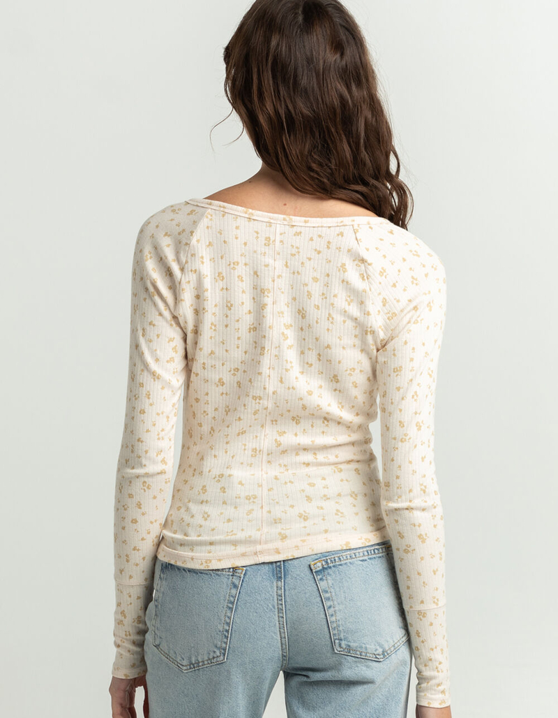 FREE PEOPLE Now And Then Womens Henley Top image number 2
