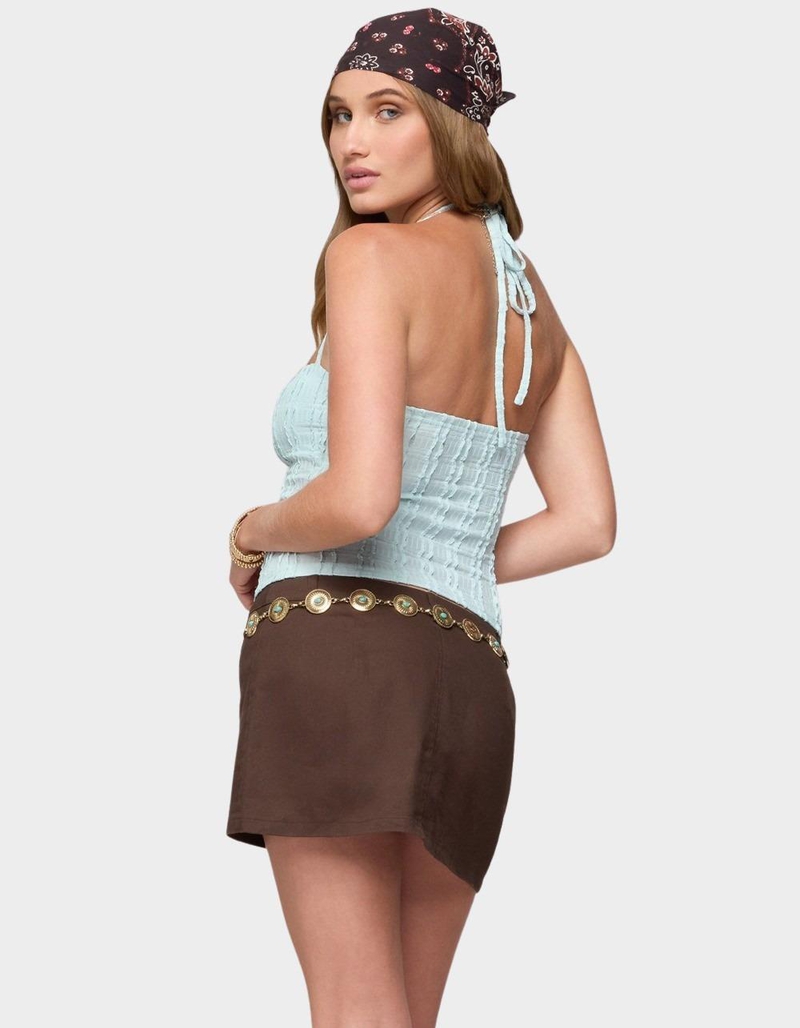 EDIKTED Galya Textured Halter Top image number 2