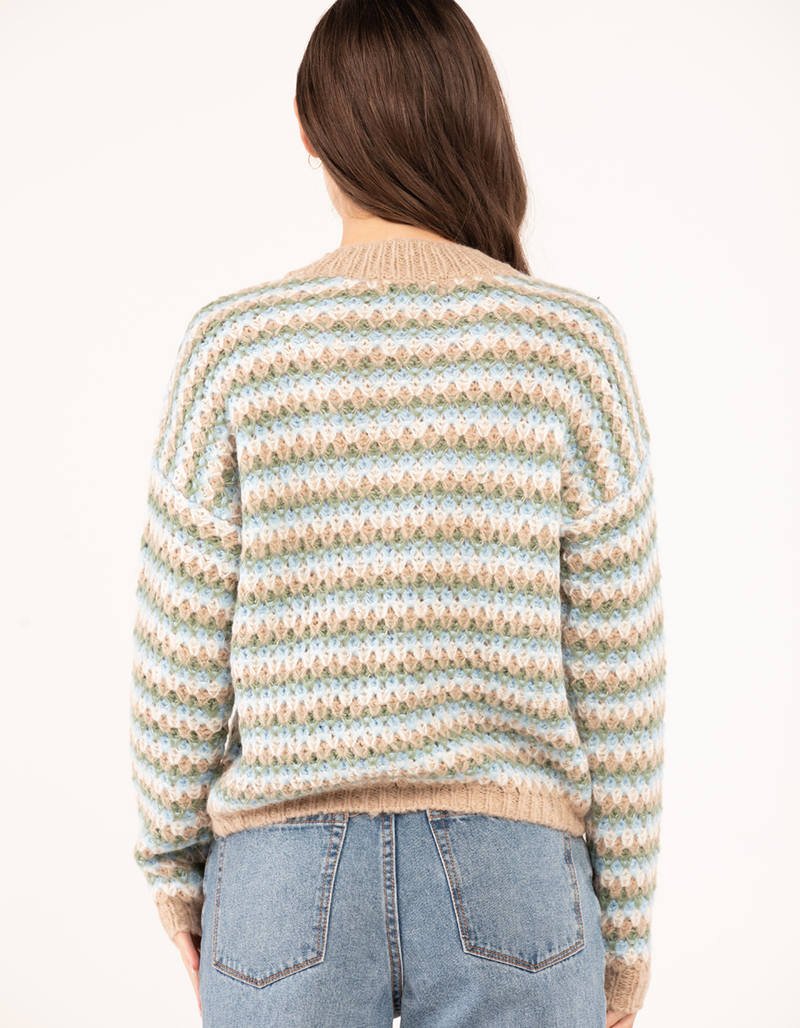 RSQ Womens Balloon Sleeve Textured Sweater image number 7