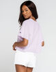 CHAMPION Womens Lavender Crop Tee image number 3
