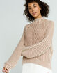 FREE PEOPLE Mock Neck Womens Tan Sweater image number 2
