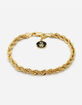 KING ICE 14K Gold Rope Dookie Bracelet image number 1