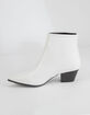 QUPID Point Toe Croc Womens Booties image number 3